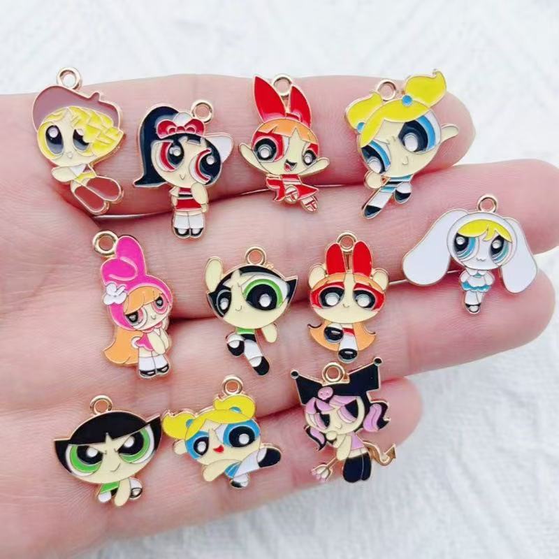 10pcs Alloy Oil-Dripping Carto - Party Games Girls recension och pris