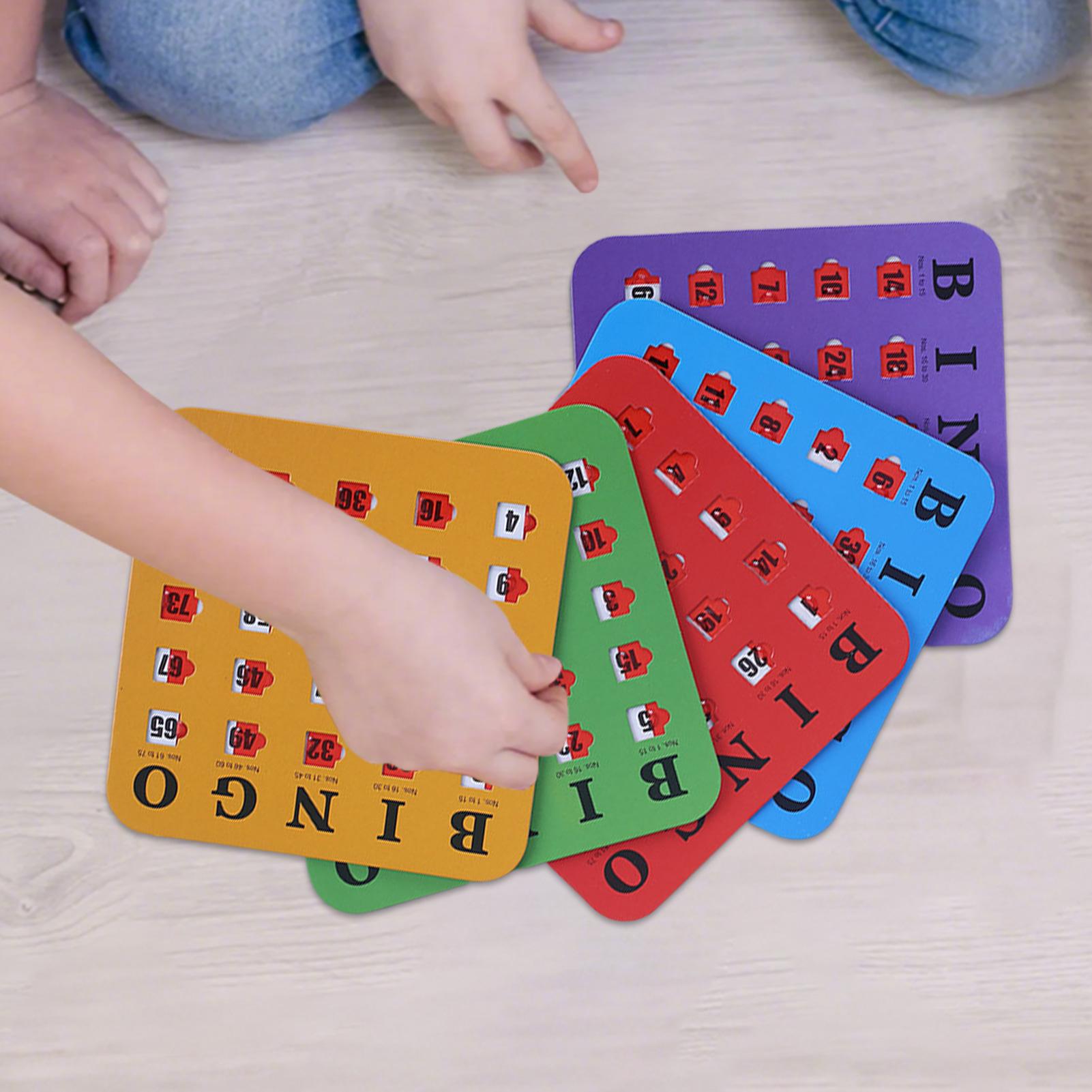 5pcs Sliding Bingo Game Cards  - Party Games At Home recension och pris