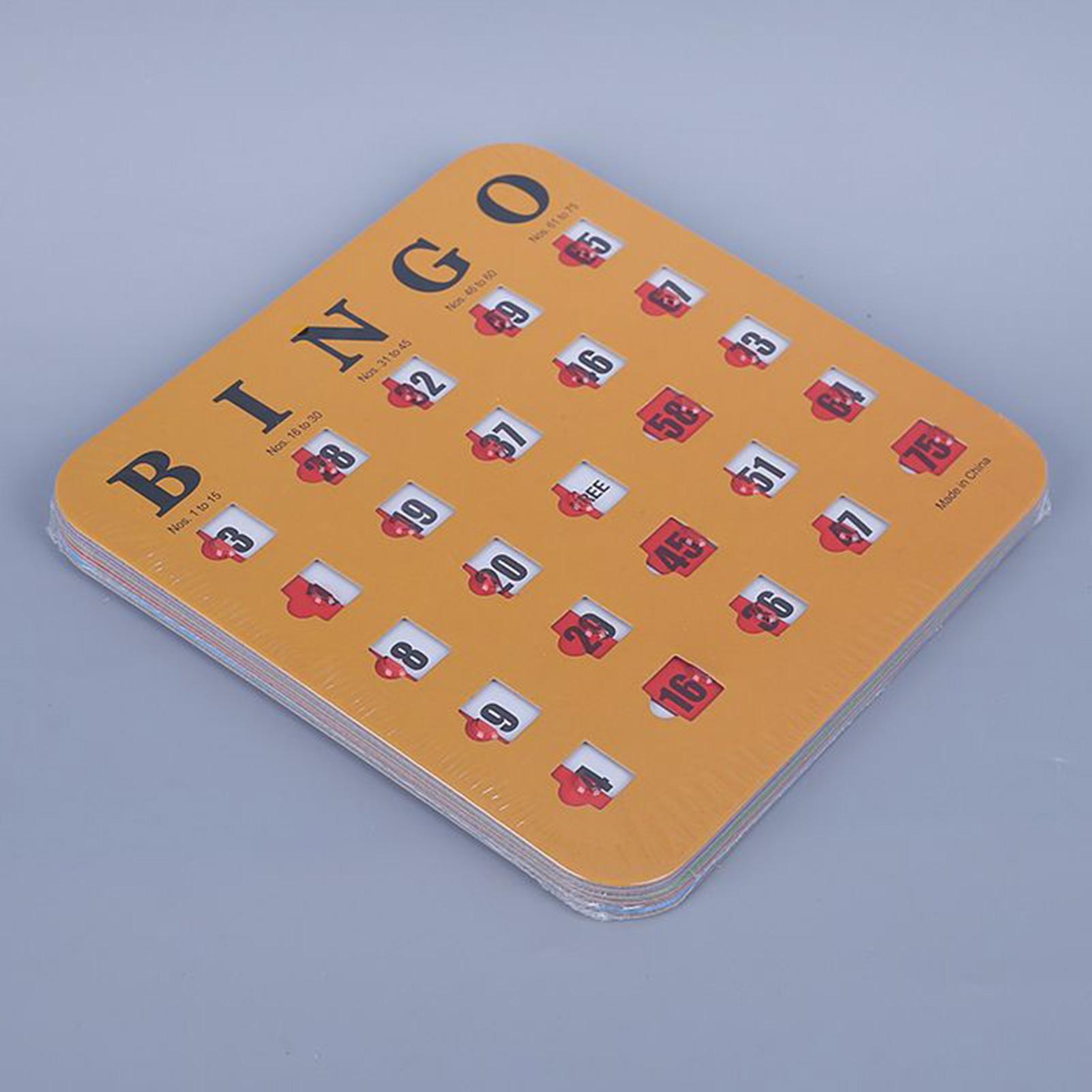 5pcs Sliding Bingo Game Cards  - Party Games At Home recension och pris