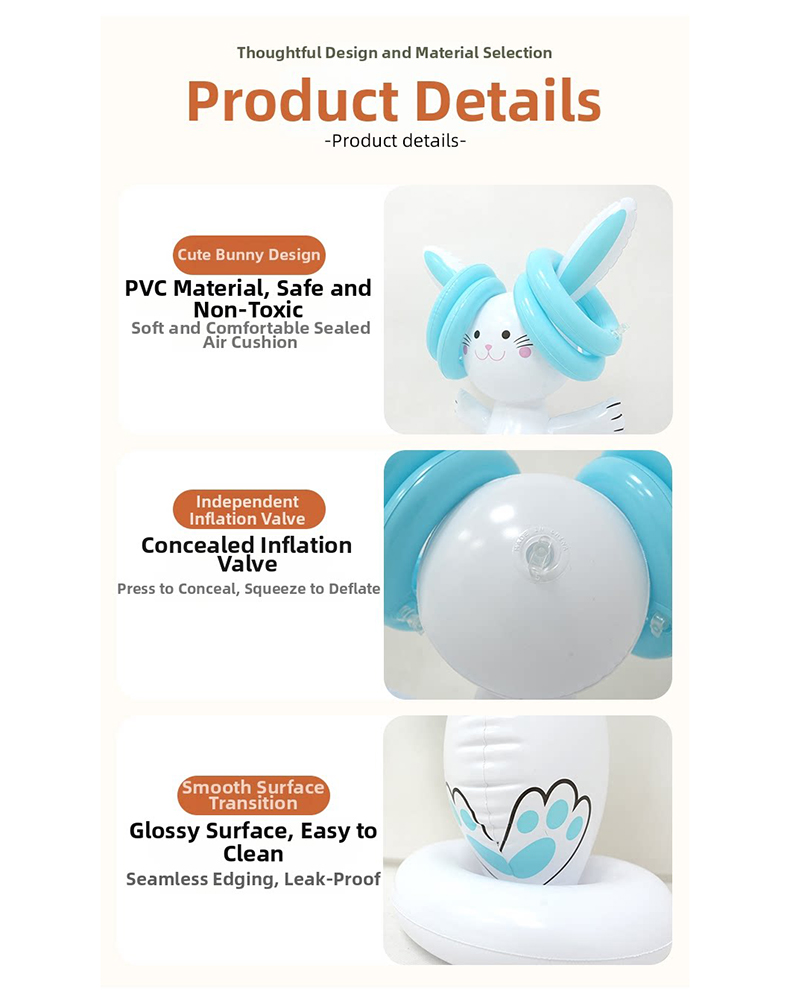 Easter Inflatable Bunny Ring T - Party Games Bunny recension och pris