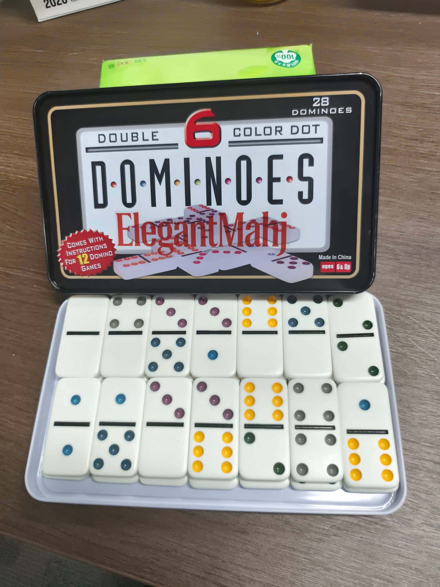 ElegantMahj Double Six Dominoe - Party Games Box recension och pris